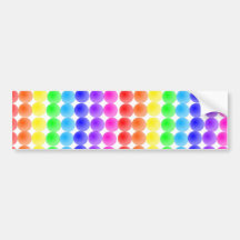 Regenbogenpunkte Auto Sticker