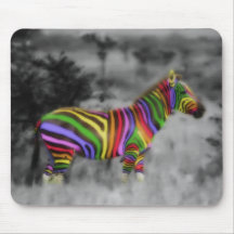 RegenbogenZebra Mauspads