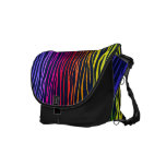 Regenbogenzebra-Streifen-Druck-Bote-Tasche Kuriertasche