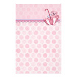 Regenschirm-Bärn-Rosa-Tupfen-Baby Druckpapier