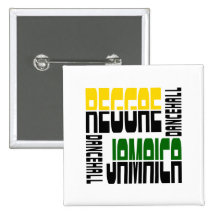 Reggae-Jamaika-Tanz-Hall-Würfel, 3 Farben Anstecknadelbuttons
