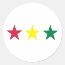 Reggae Runder Aufkleber