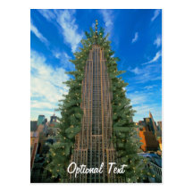 Reich-Staats-Gebäude verwandelte in Weihnachtsbaum Postkarte