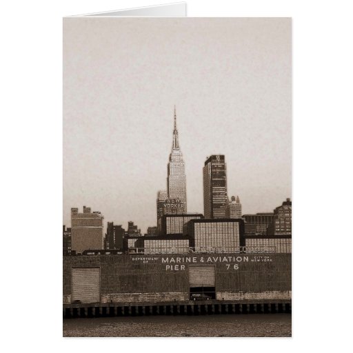 Reich-Staats-Gebäude vom Hudson NYC Karte
