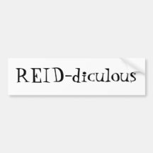 Reid-diculous Auto Aufkleber