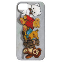 Reihe der Plüschtiere: Öl-Pastellmalerei iPhone 5 Cover