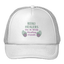 Reiki Heiler tun es mit den heilenden Händen Netzmützen