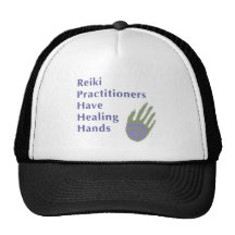 Reiki Praktiker haben heilende Hände Netzmütze