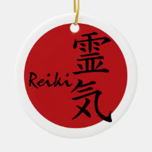 Reiki - Rot Weinachtsornamente