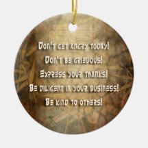 REIKI Usui Prinzipien Weihnachtsornament