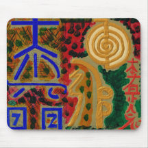 Reiki Zeichen für das Heilen des Glück-n Mauspads