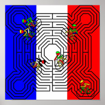 Reims-Labyrinth - Tour de France Posterdruck