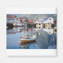 Reine Fischerdorf, Lofoten, Norwegen Kühlschrankmagnete