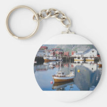 Reine Fischerdorf, Lofoten, Norwegen Schlüsselanhänger