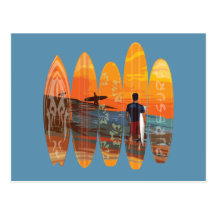Reines Surfen Postkarte