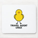 Reise-Agent-Küken Mauspad