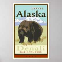 Reise Alaska Plakate