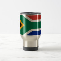 Reise-Becher mit Flagge von Südafrika Teehaferl
