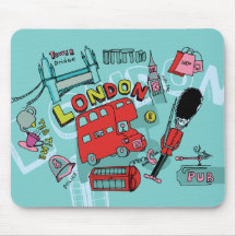 Reise-Kunst London ~ Englands Vereinigtes Königrei Mauspad
