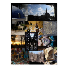 Reise-Montage Postkarte