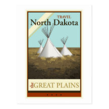 Reise North Dakota Postkarten
