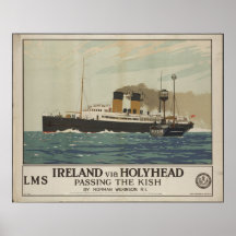 Reise-Plakat-Anzeigen-Retro Drucke Irlands Vintage