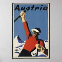 Reise-Plakat-Anzeigen-Retro Drucke Österreichs Vin
