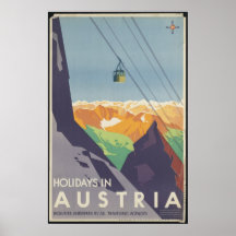 Reise-Plakat-Anzeigen-Retro Drucke Österreichs Vin