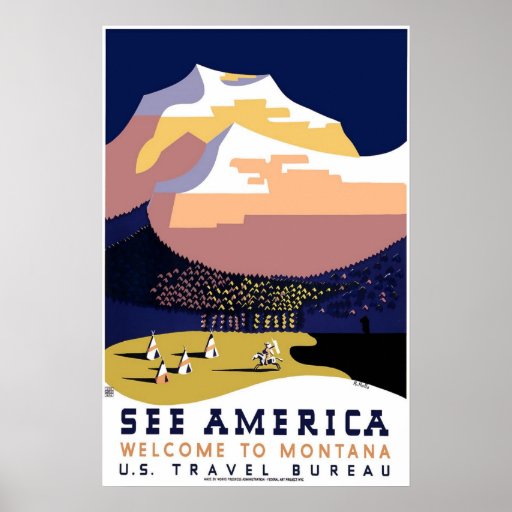 Reise-Plakat - sehen Sie Amerika