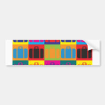 Reise-Pop-Kunst Auto Sticker