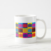 Reise-Pop-Kunst Kaffeehaferl
