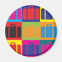 Reise-Pop-Kunst Kühlschrankmagnet