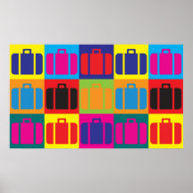 Reise-Pop-Kunst Plakatdruck
