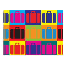 Reise-Pop-Kunst Postkarten