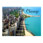 Reise-Postkarte Luftaufnahme-Chicagos Illinois