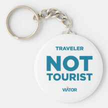 Reisender nicht touristischer Keychain Schlüsselanhänger