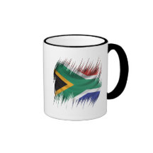 Reißwolf-Südafrika-Flagge Kaffee Tassen