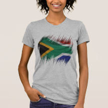 Reißwolf-Südafrika-Flagge Shirt