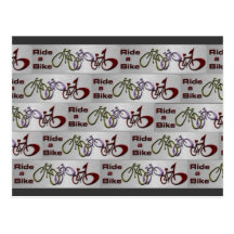 Reiten Sie ein Fahrrad Postkarte
