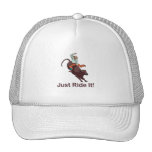 Reiten Sie es einfach Cowboy und Stier Baseball Kappe