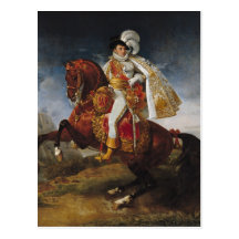 Reiterporträt von Jerome Bonaparte 1808 Postkarte