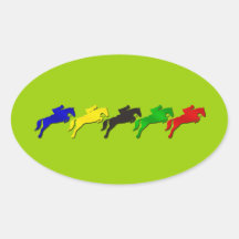 Reiterspringendes Pferd des dressage und der Show Stickers
