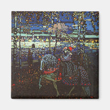 Reitpaare, Wassily Kandinsky 1907 Kühlschrankmagnet
