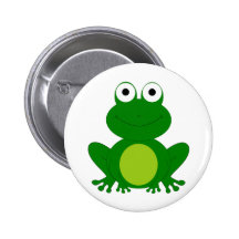 Reizend Cartoonfrosch Button