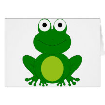 Reizend Cartoonfrosch Grußkarten