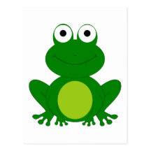 Reizend Cartoonfrosch Postkarten