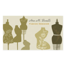 Reizend Vintage antike Mannequins Visitenkarten Vorlagen