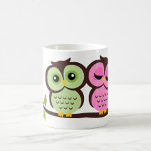 Reizende Eulen Tee Tasse