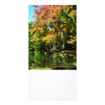 Reizende Herbst-Reflexionen Fotokarte
