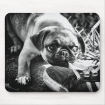 Reizende Playfull Mops Mousepad